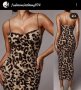 Елегантна рокля тигров принт , снимка 1 - Рокли - 41612573