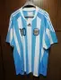 Argentina Lionel Messi Adidas оригинална тениска фланелка Аржентина Меси 2XL , снимка 2