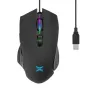 Мишка Noxo SOULKEEPER, оптична, 6400 dpi, USB, черна, 7 бутона, сензор Sunplus 6651 RGB, снимка 1
