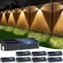 Соларно LED осветление Nibuuecer за ограда, 9 цвята, 11 режима, IP65, снимка 1