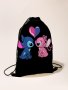 Модна детска раница с шнур Stitch, 10цвята - 023, снимка 8