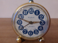 Будилник часовник Слава 2 крачета син корпус, снимка 3