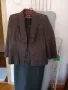 Копринено сако в шоколадов цвят, снимка 1