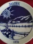 Колекционерска порцеланова чиния JULEN (Коледа) 1976. HACKEFORS JULTALLRIK Швеция., снимка 2