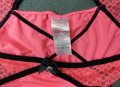 L/XL розови изрязани бикини/полу боксер с черни ластични ленти, снимка 3