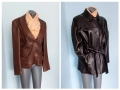 Два различни броя / Марково дамско яке от естествена кожа , снимка 1