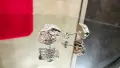 CARTIER Panthere de Cartier White Gold Stud Paved Diamond Дамски Обеци, снимка 2