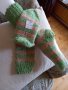 Ръчно плетени дамски чорапи от вълна, размер 38