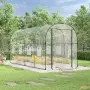 vidaXL Прозрачна оранжерия 160x400x190 см PVC и стомана с прахова боя（SKU: 317247）, снимка 2