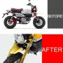 Преден алуминиев калник за Honda Monkey 125 2019–2026 в черно, снимка 2