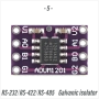 Оптичен изолатор - USB HUB Галваничен Разделител,RS-232/485,ADUM5401,ADUM4160,ADUM3160,ADUM1201     , снимка 6