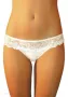Дамски бикини с дантела в цвят крем EMMANUELLE, снимка 1
