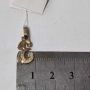 Златна висулка буква "Е"0.92гр., снимка 3