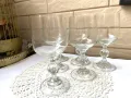 Красиви стари кристални тънкостенни чаши, 6 бр, снимка 1