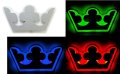 Уникална 3D интериорна RGB LED ЛЕД табела CROWN КОРОНА 58 x 32см