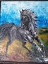 Картина-масло върху платно-Жребецът, снимка 2