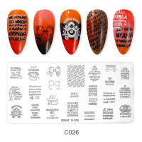 Метални щампи 38 модела / шаблони за печат за нокти ROSALIND, снимка 8 - Продукти за маникюр - 36226358