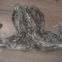 Шал естествен косъм заек, снимка 2 - Шалове - 34404840