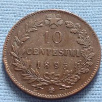 Рядка монета 10 чентезима 1893г. Италия Умберто първи за КОЛЕКЦИОНЕРИ 30443, снимка 1 - Нумизматика и бонистика - 42682859