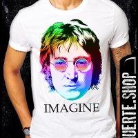 Тениска с щампа JOHN LENNON IMAGINE, снимка 1 - Тениски - 36211529