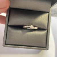 Златен пръстен със диамант 14к / 3.3 гр., снимка 2 - Пръстени - 41630790