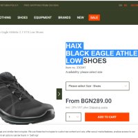 водоустойчиви обувки HAIX  EAGLE ATHLETIC 2.1 GTX LOW  номер 40 , снимка 2 - Други - 40384682