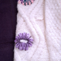 НАМАЛЕН - Нов бутиков уникален пуловер с бродерия цвят крем, снимка 8 - Блузи с дълъг ръкав и пуловери - 36370589