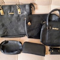 Комплект дамски чанти 6 части, еко кожа, снимка 2 - Чанти - 41933299