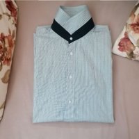 Мъжка риза с къс ръкав H&M - L, снимка 1 - Ризи - 36011904