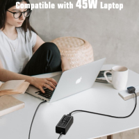 Зарядно устройство за лаптоп SIKER USB-C 45W,HP Chromebook/Dell Chromebook/Asus Chromebook/Acer, снимка 6 - Лаптоп аксесоари - 44794413