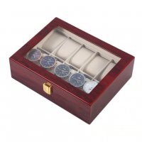 2171 Кутията за 10 бр.часовници изработена от дърво и прозрачен капак , снимка 11 - Подаръци за мъже - 35786742