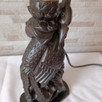 Стара дървена лампа - птица - дърворезба - Антика  , снимка 7 - Антикварни и старинни предмети - 42460360