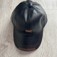 20 лева нова мъжка кожена шапка , снимка 1 - Шапки - 44684023