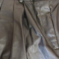 Н&M-7/8 дамски черен кожен панталон размер 38 UK 10, снимка 7 - Панталони - 44602976