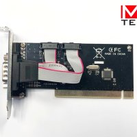 PCI to Serial 2 ports Low Profile MKTECH - НОВИ, снимка 3 - Мрежови адаптери - 40798838