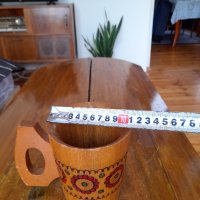Стара дървена чаша,халба #3, снимка 4 - Други ценни предмети - 41499216