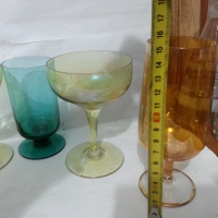 Ретро стъклени чаши , снимка 2 - Антикварни и старинни предмети - 36075202