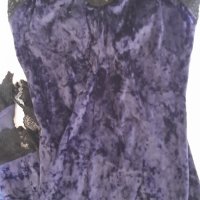 Pause jeans лилава рокля кадифе, снимка 4 - Рокли - 42242558