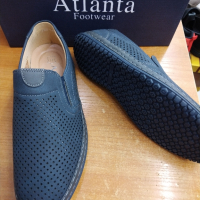Мъжки обувки с перворация  хаки и т.сини, снимка 7 - Мокасини - 44571290
