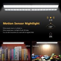 ЛЕД лампа за гардероб със сензор и USB зареждане, снимка 7 - Лед осветление - 42368951