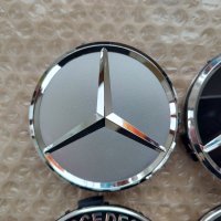 Капачки за джанти Мерцедес Mercedes 75мм външен размер, снимка 2 - Аксесоари и консумативи - 36013164