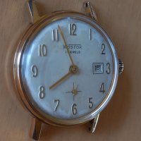 Позлатен съветски механичен часовник Восток 17 jewels, снимка 7 - Мъжки - 41015622