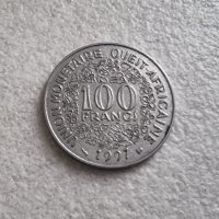 Монета . Африка. Западна Африка. 100 франка . 1997 година., снимка 3 - Нумизматика и бонистика - 41623078