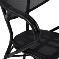 Стол трапезен градински Costa HM5025 Черен, снимка 4 - Столове - 44276225