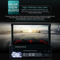 Мултимедия 1 din за кола автомобил радио blutooth usb Вадещ дисплей  touch screen cd, снимка 5 - Аксесоари и консумативи - 39343589