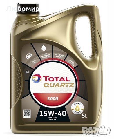 Моторно масло TOTAL QUARTZ 5000 15W40, 5л, снимка 1