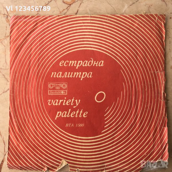 Голяма грамофонна плоча - Естрадна палитра / 1973 - № ВТА 1580, снимка 1