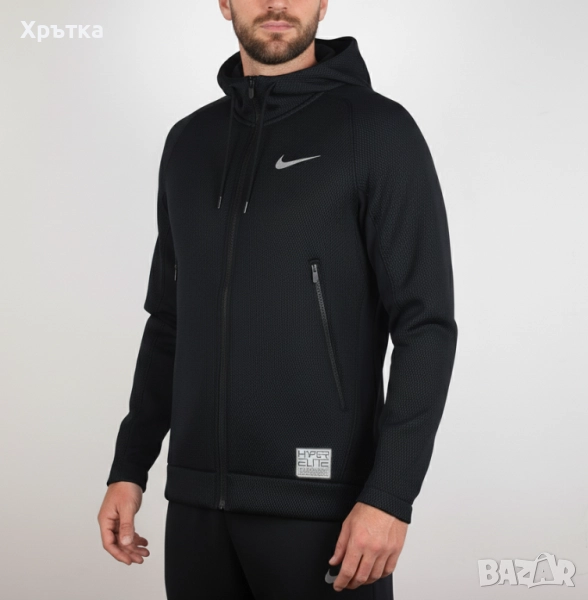 Nike Hyper Elite - Оригинално мъжко горнище с качулка размер S, снимка 1