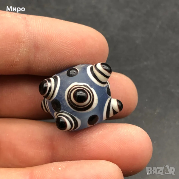 ФЪН ШУЙ РИСУВАНО СТЪКЛО СТАРА МЪНИСТА ТАЛИСМАН ПРОТИВ УРОКИ АМУЛЕТ, снимка 1