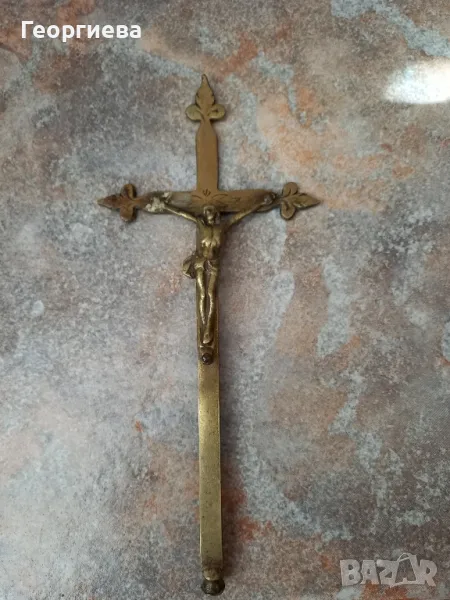 Месингов кръст, снимка 1